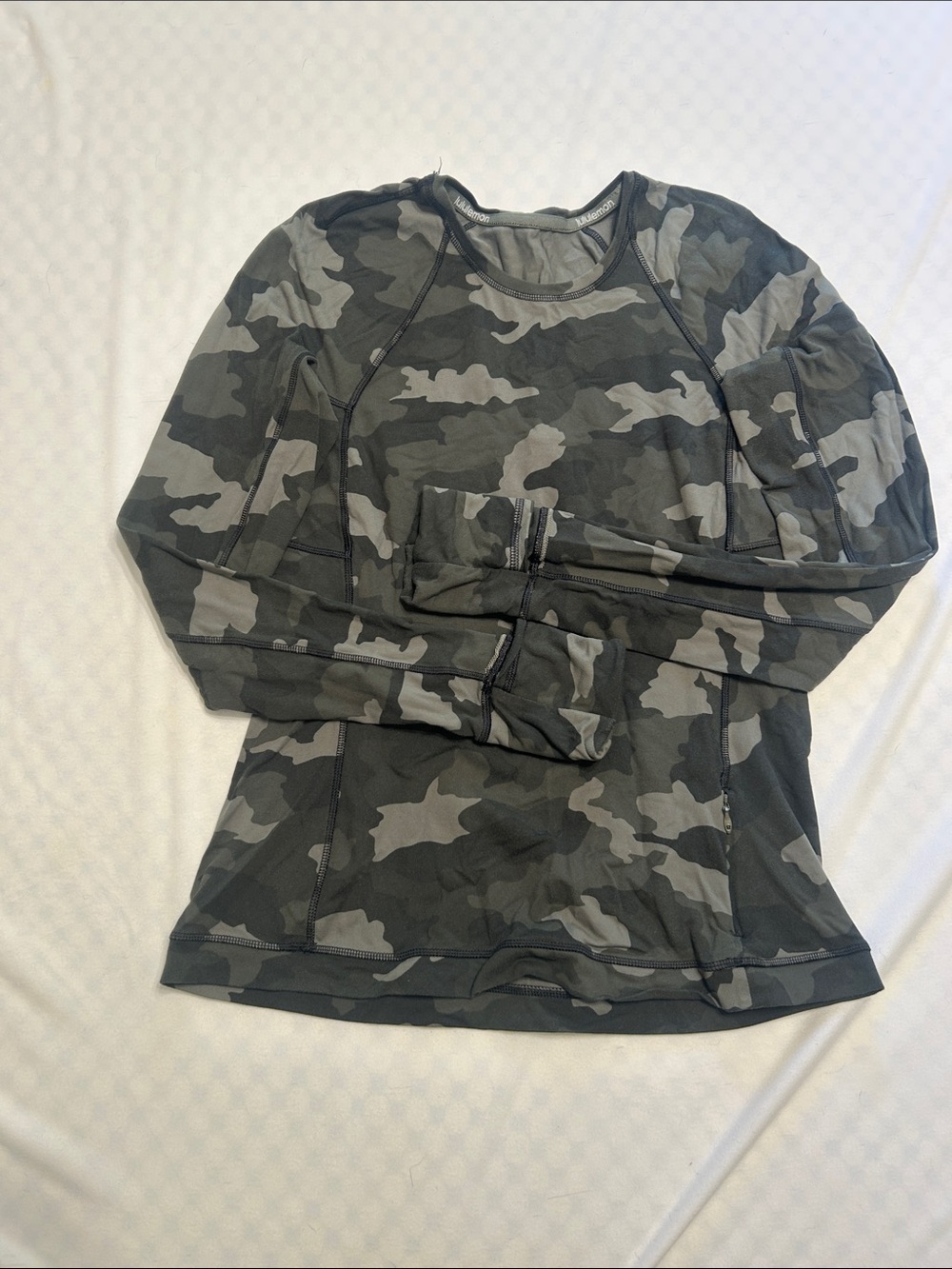 Lululemon Camo Long-Sleeve Fitted Top